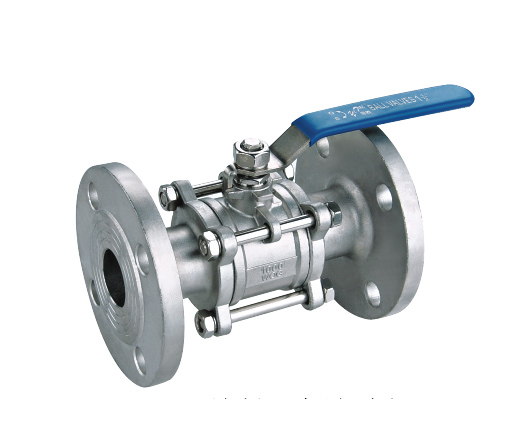 3PC不锈钢法兰球阀
