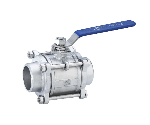 3PC不锈钢焊接球阀