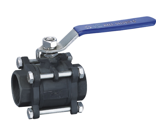 3PC碳钢内螺纹球阀